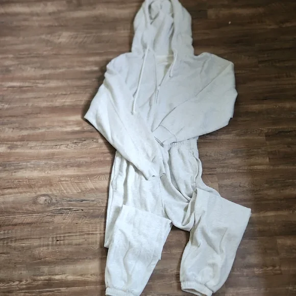 Abercrombie & Fitch Light Gray Jumpsuiz MEDIUM TALL - Picture 3 of 6